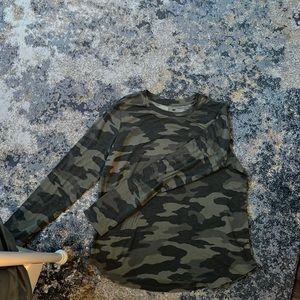 Soft camouflage long sleeve shirt
